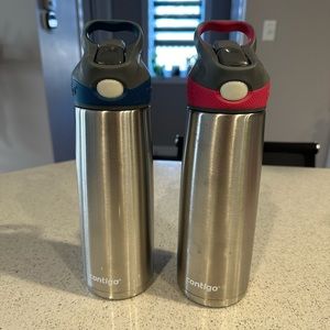 2x Contigo Bottles with Straws